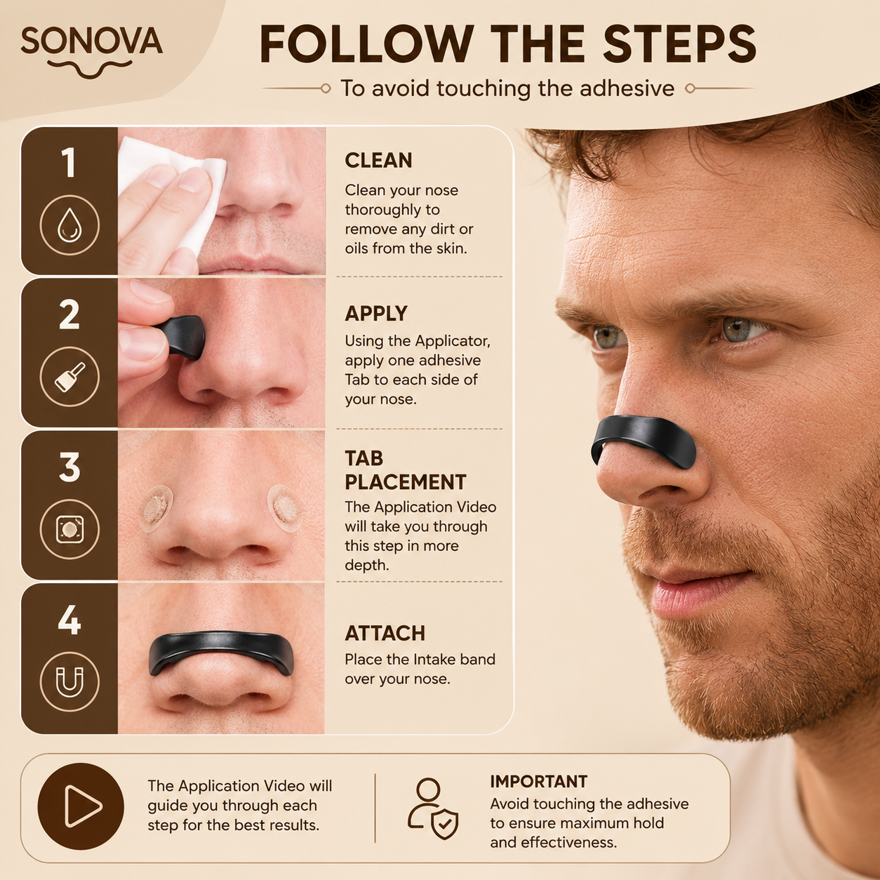 SONOVA™ Magnetic Nasal Strips